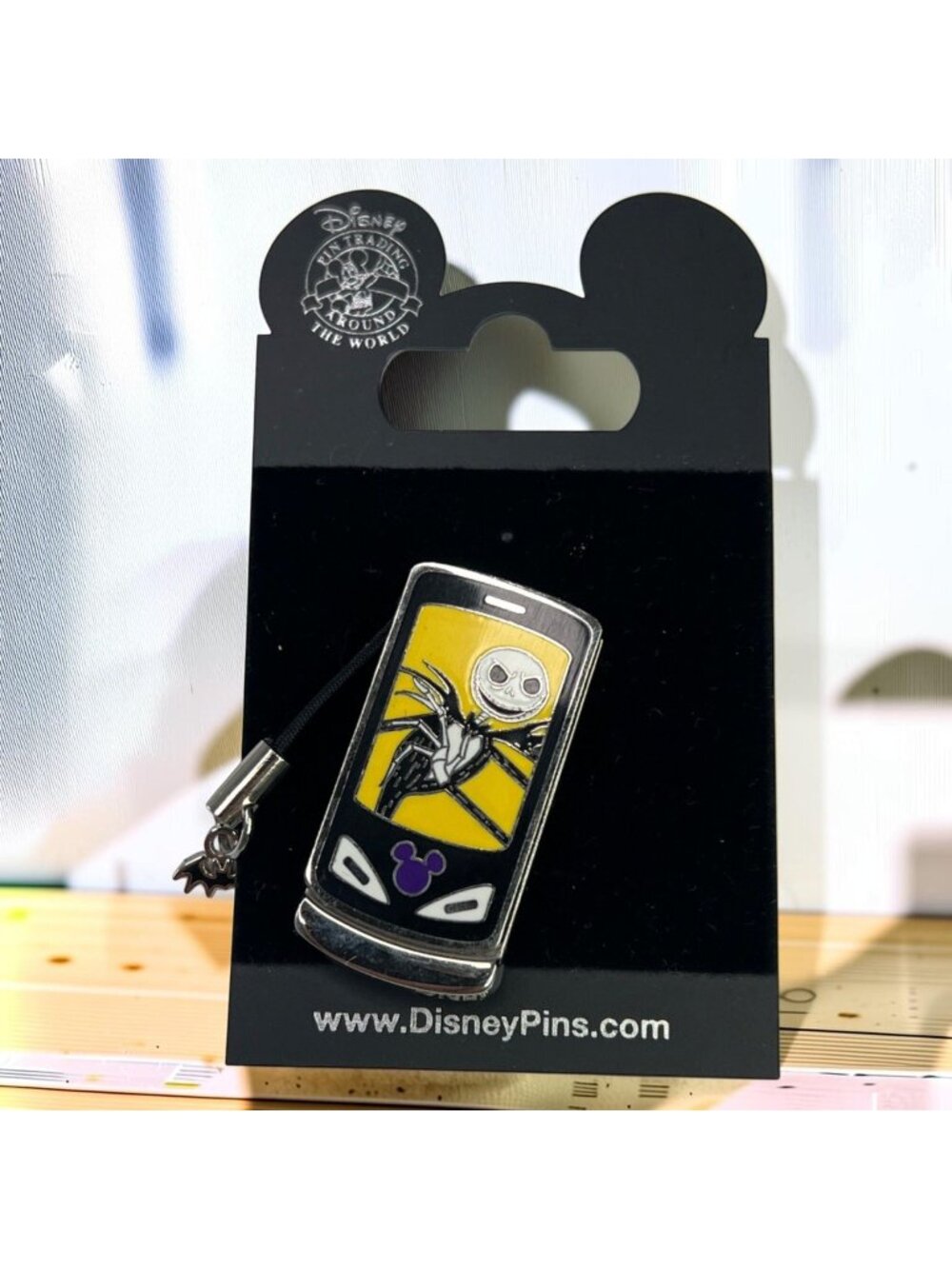 Disney Jack Skellington Cell Phone Slider NBC Collectible Pin From 2008